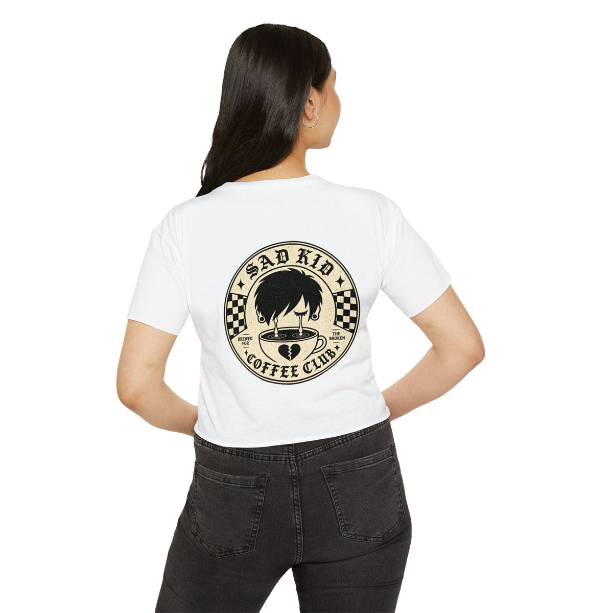 Sad Ladies Coffee Club Crop Tee