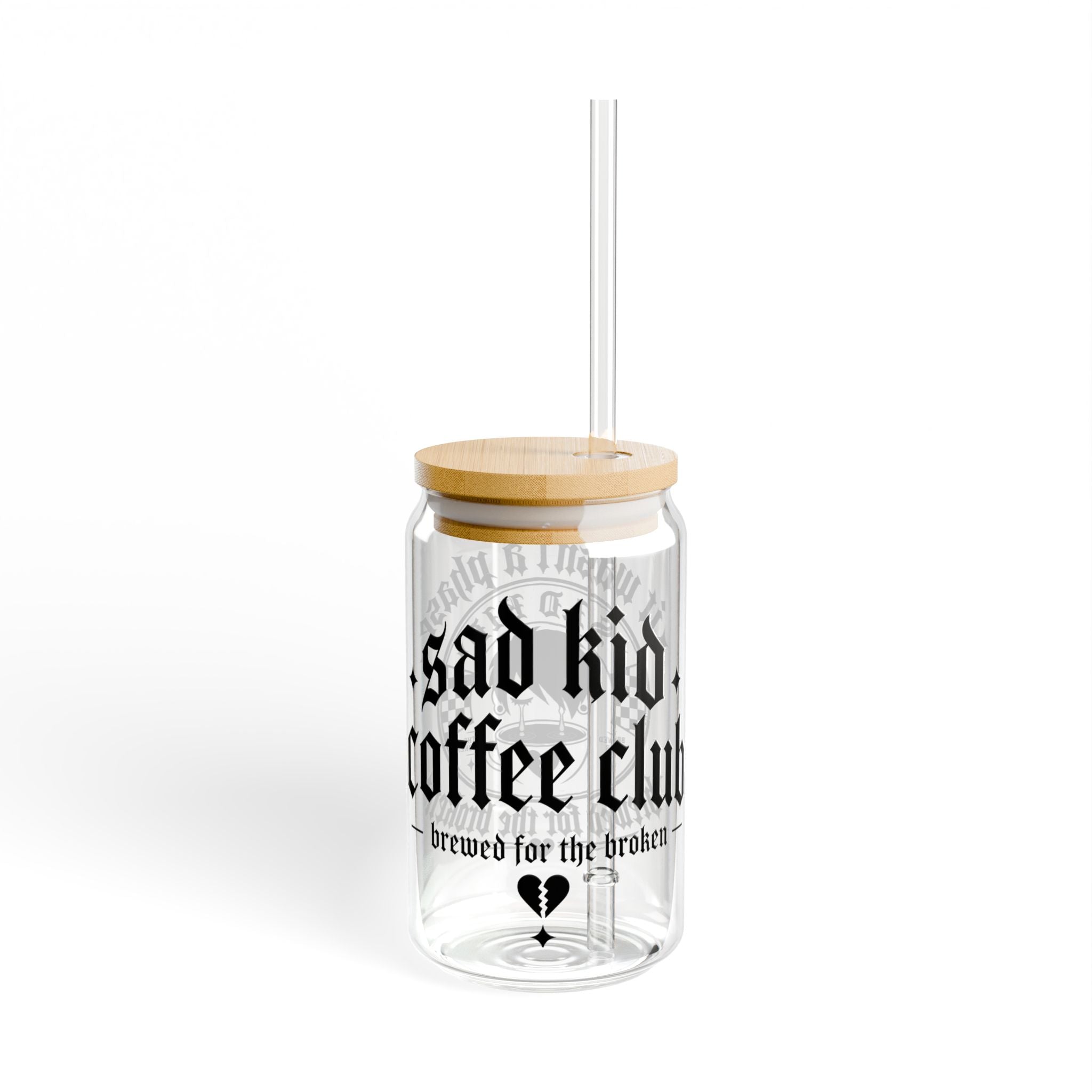 Sad Kid Sipper Glass, 16oz