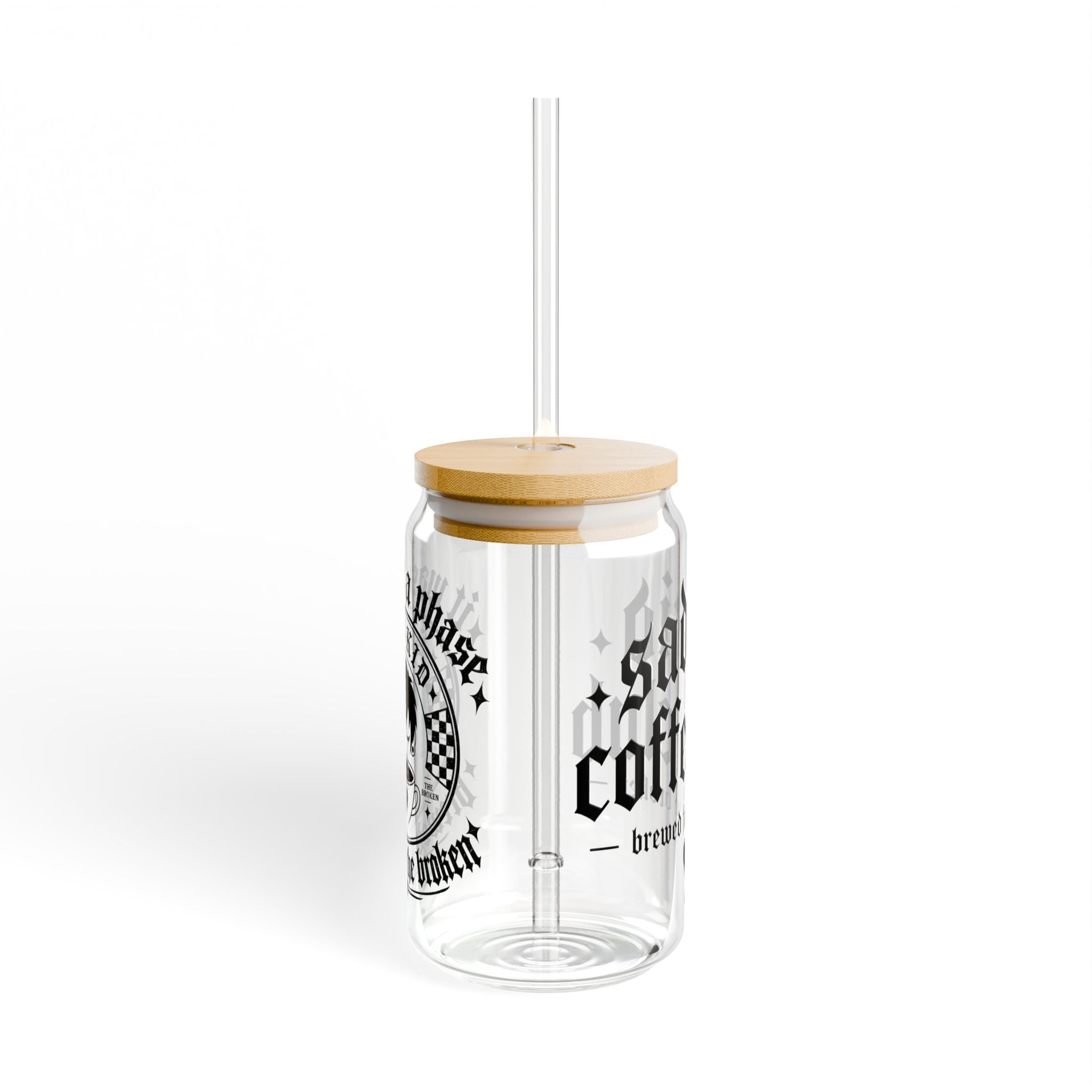 Sad Kid Sipper Glass, 16oz