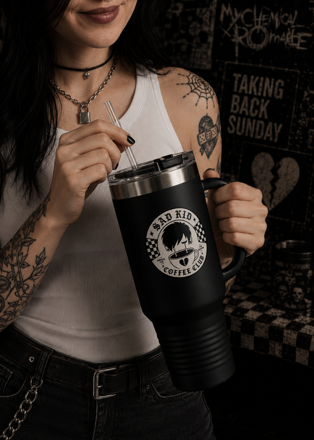 OG Sad Kid Coffee Insulated Travel Mug, 40oz