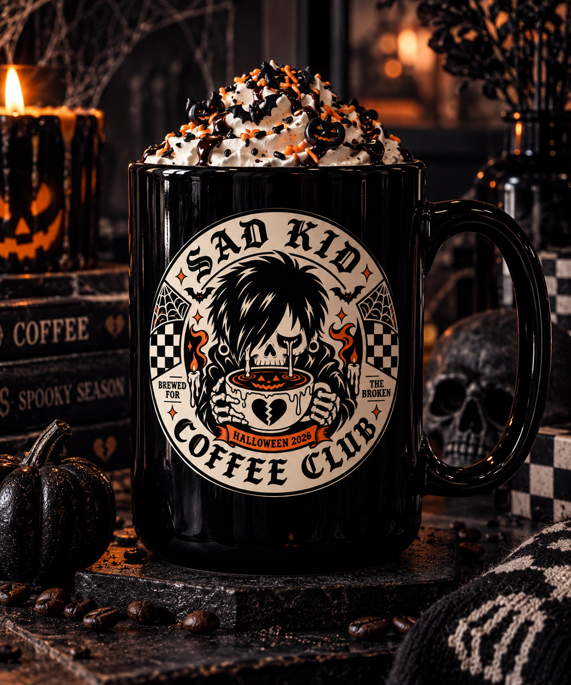 Haunted Sad Kid Mug