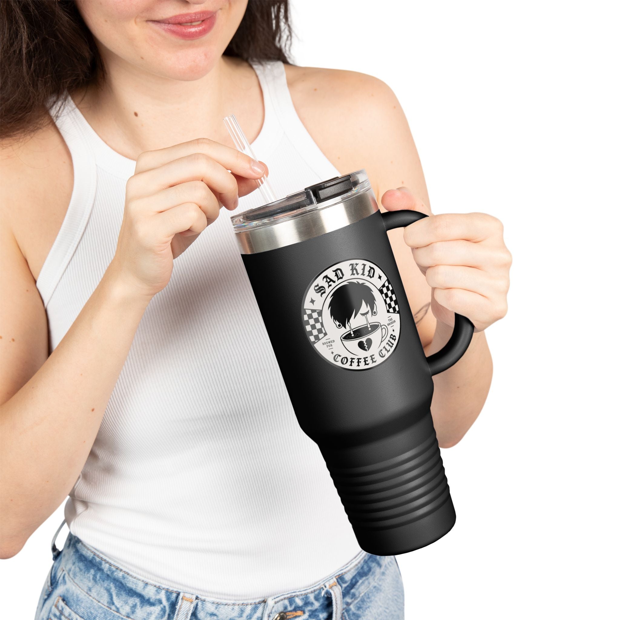 OG Sad Kid Coffee Insulated Travel Mug, 40oz