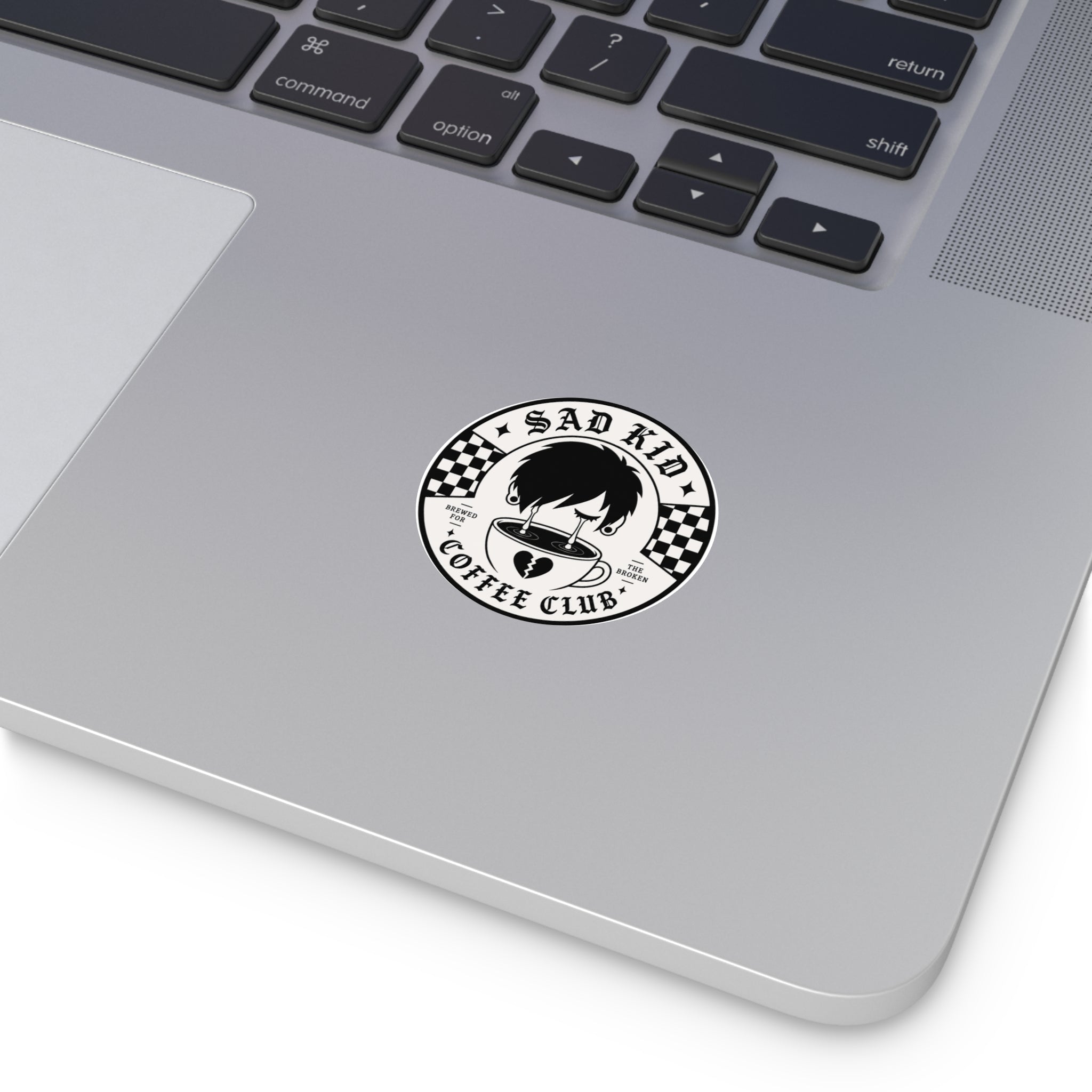 OG Sad Kid Logo Round Vinyl Stickers